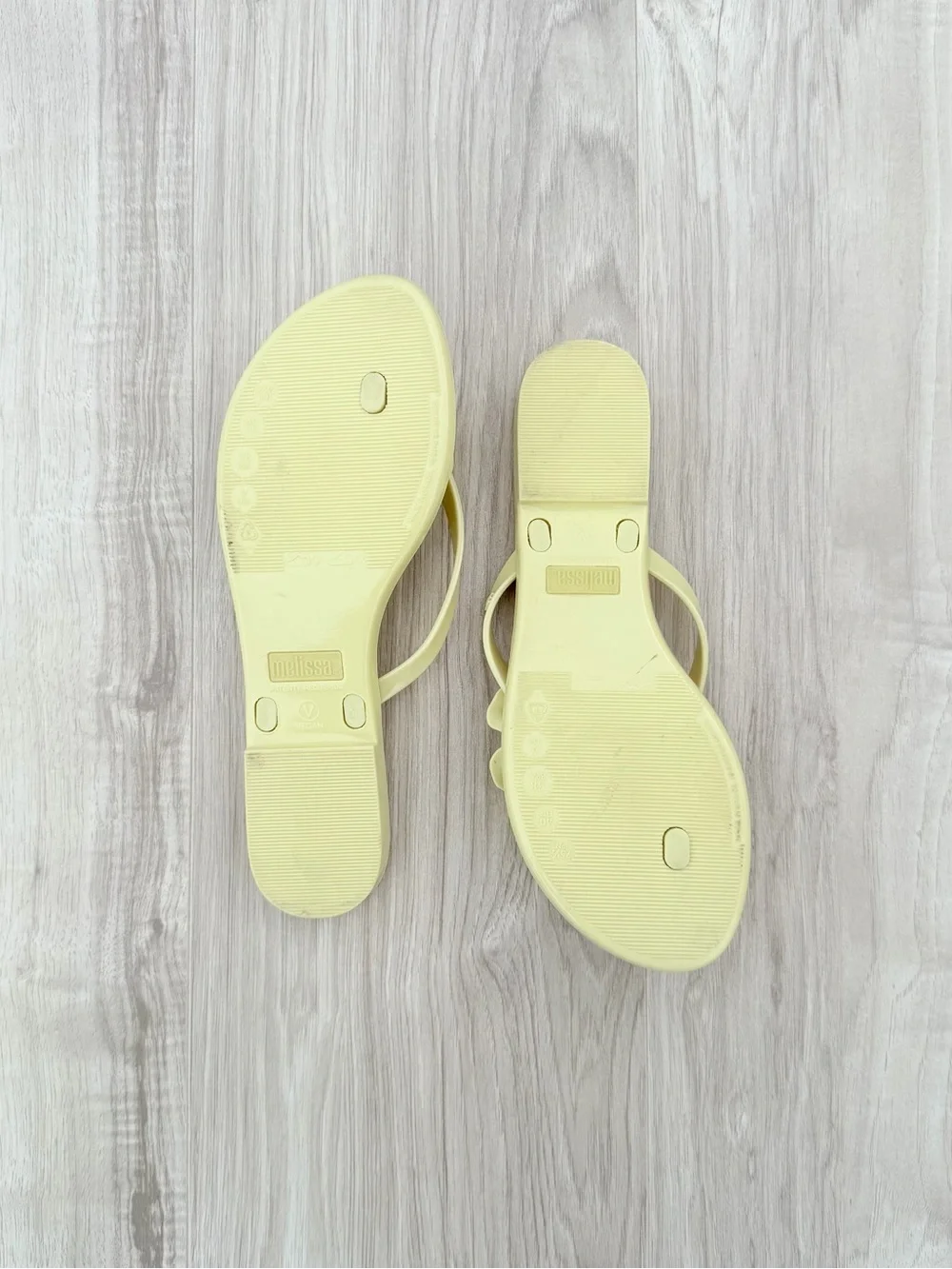 Melissa Harmonic Petals sandals in light green